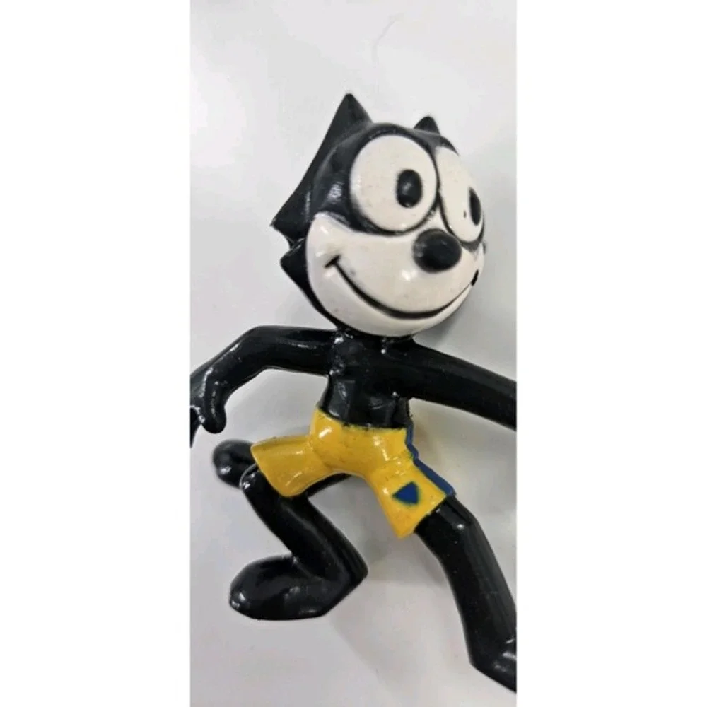 Lot of 3 Felix the Cat PVC Figures by Applause 1989 Bow Tie Top Hat Shorts‎ 2